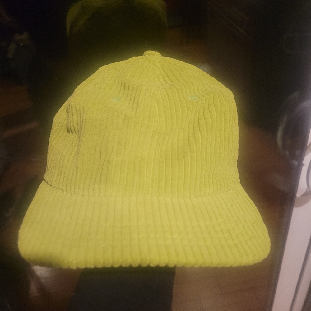 Big Bud Press Dugout Corduroy Hat in Bright Green